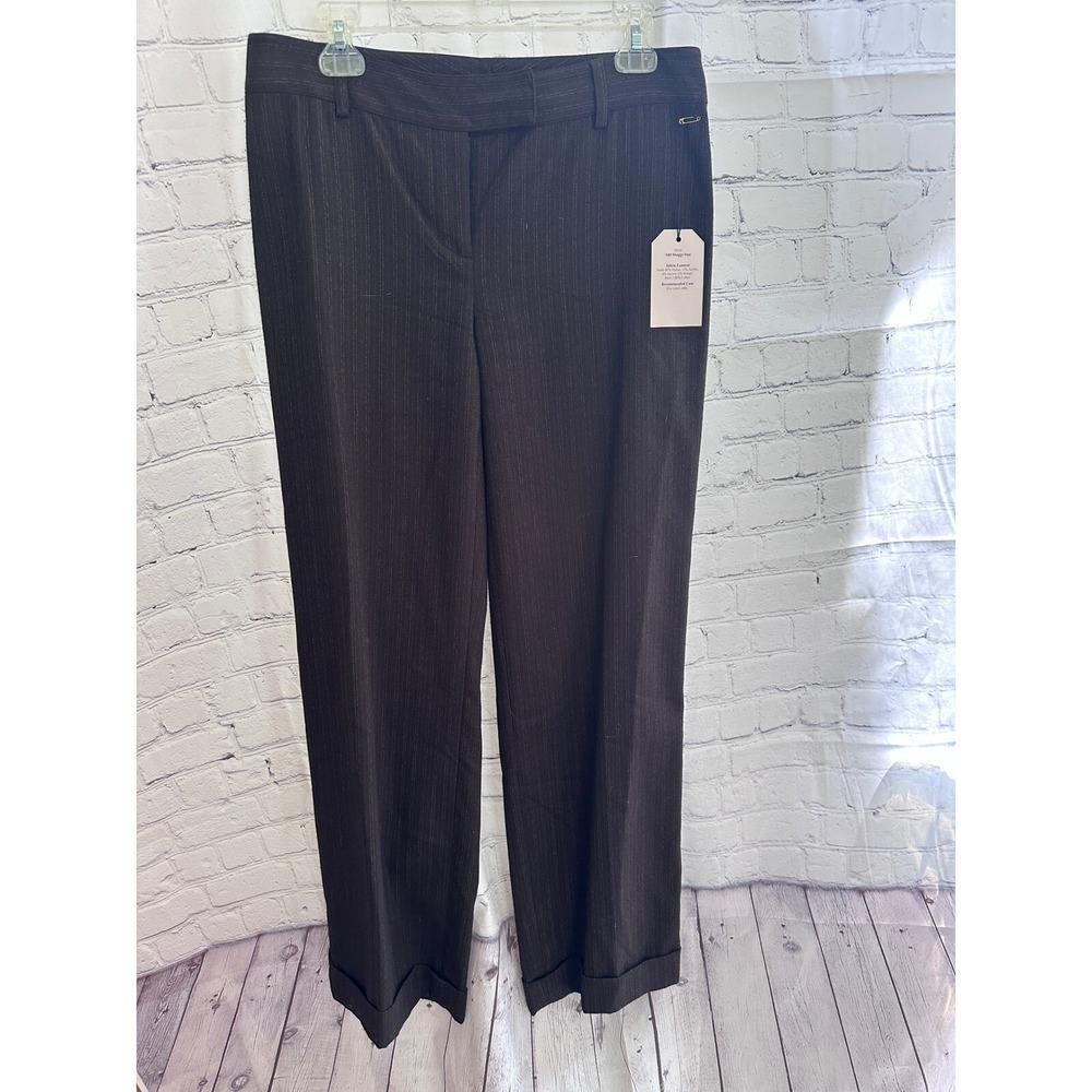 CABI Pinstripe Career Dress Pants Straight Leg Office Wear